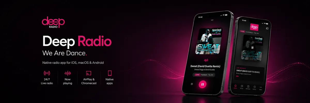 Deep Radio – Native radio-app - Media, Entertainment & Audio Streaming case study door Score Agency